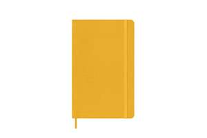 Moleskine Large Ruled Hardcover Silk Notebook: Orange Yellow de Moleskine