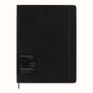 Moleskine Extra Large Softcover Plain Smart Notebook: Black de Moleskine