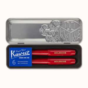 Moleskine x Kaweco Ballpen & Fountain Pen Set: Red de Moleskine