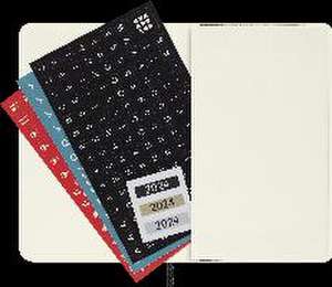 Moleskine 12 Monate Wochen Notizkalender Deutsch 2024, P/A6, 1 Wo = 1 Seite, Rechts Linierte Seite, Soft Cover, Schwarz