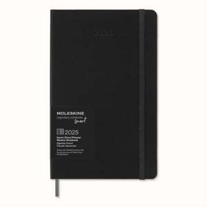 Moleskine 2025 12-Month Weekly Large Smart Planner: Black de Moleskine