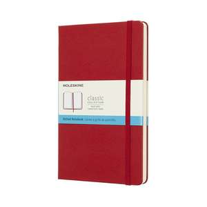 Moleskine Scarlet Red Notebook Large Dotted Hard de Moleskine