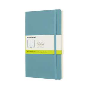 Moleskine Reef Blue Notebook Large Plain Soft de Moleskine