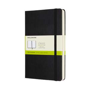 Moleskine Expanded Large Plain Hardcover Notebook: Black de Moleskine