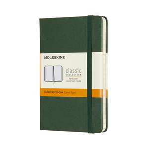 Moleskine Pocket Ruled Hardcover Notebook: Myrtle Green de Moleskine