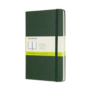 Moleskine Large Plain Hardcover Notebook: Myrtle Green de Moleskine