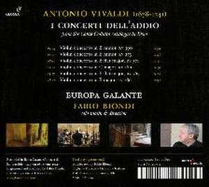 I Concerti dell'Addio de Antonio Vivaldi