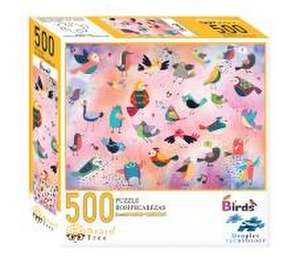 Brain Tree - Bird Puzzle - 500 Piece Puzzles for Adults: With Droplet Technology for Anti Glare & Soft Touch de Brain Tree Games LLC