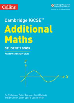 Cambridge IGCSE (TM) Additional Maths Student's Book de Brian Speed