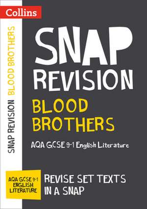 Blood Brothers: AQA GCSE 9-1 Grade English Literature Text Guide de Collins Gcse