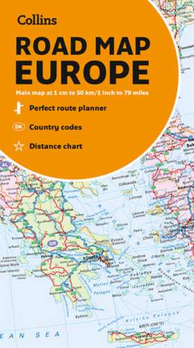 Collins Map of Europe de Collins Maps