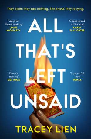 All That's Left Unsaid de Tracey Lien