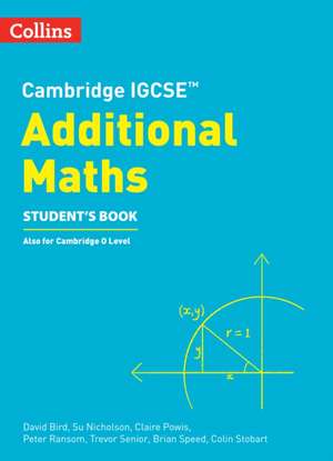 Cambridge IGCSE(TM) Additional Maths Student's Book de Brian Speed