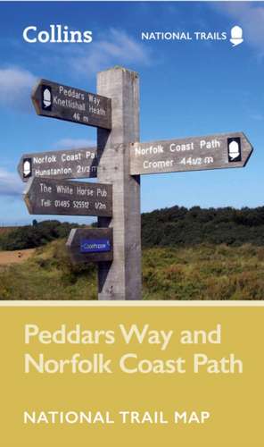 Peddars Way and Norfolk Coast Path National Trail Map de Collins Maps