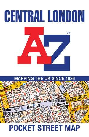 Central London A-Z Pocket Street Map de A-Z Maps