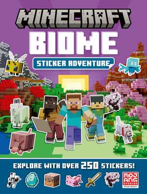 Minecraft Biome Adventure Sticker Book de Mojang AB