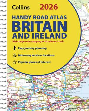 2026 Collins Handy Road Atlas Britain and Ireland de Collins Maps