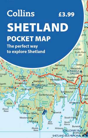 SHETLAND POCKET MAP MFO de Collins Maps