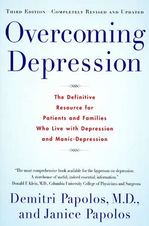 Overcoming Depression, 3rd edition de Demitri Papolos