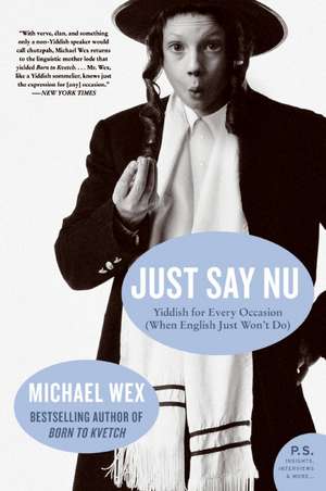 Just Say Nu: Yiddish for Every Occasion (When English Just Won't Do) de Michael Wex