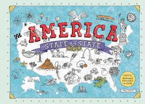 America State by State: Fifty Removable Placemats to Color de Holly Graham