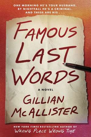 Famous Last Words de Gillian McAllister