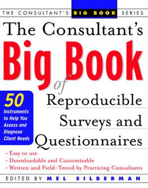 The Consultant's Big Book of Reproducible Surveys and Questionnaires de Mel Silberman