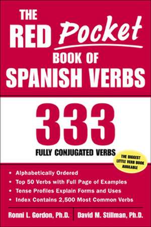 The Red Pocket Book of Spanish Verbs de Ronni Gordon