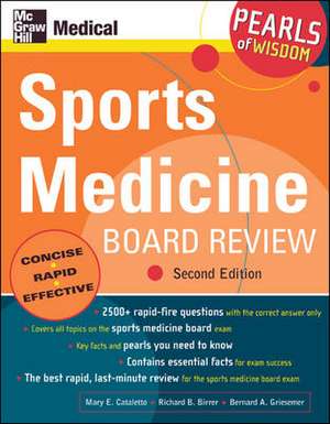 Sports Medicine Board Review de Mary Cataletto