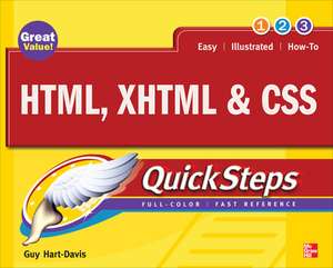 HTML, XHTML & CSS QuickSteps de Guy Hart-Davis