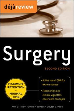 Deja Review Surgery, 2nd Edition de Amit Tevar