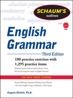 Schaum's Outline of English Grammar, Third Edition de Eugene Ehrlich