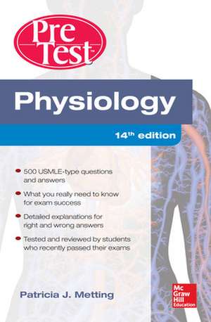 Physiology PreTest Self-Assessment and Review 14/E de Patricia Metting