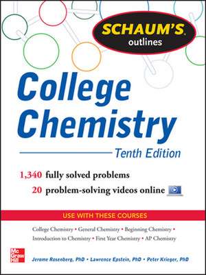 Schaum's Outline of College Chemistry de Jerome Rosenberg