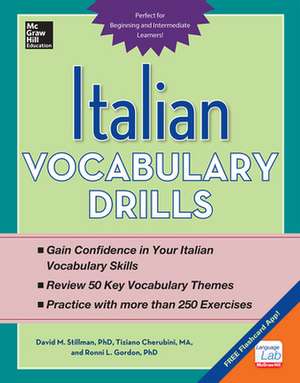 Italian Vocabulary Drills de David Stillman