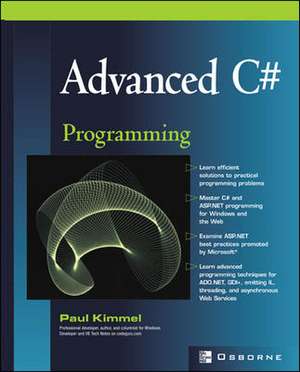 Advanced C# Programming de Paul Kimmel