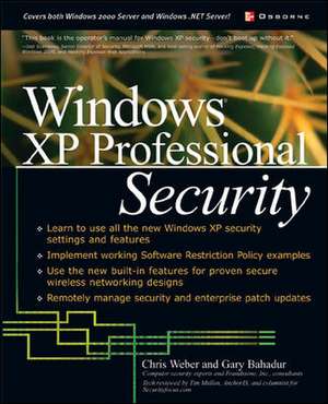 Windows XP Professional Security de Chris Weber