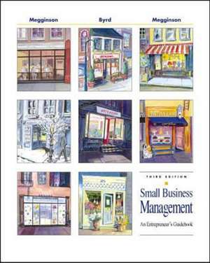 Small Business Management: An Entrepreneur's Guidebook w/Student CD-ROM de William L. Megginson