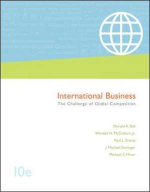 International Business: The Challenge of Global Competition de Michael Geringer