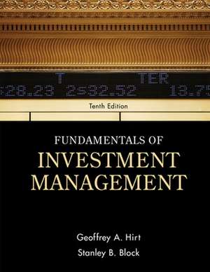 Fundamentals of Investment Management de Geoffrey Hirt