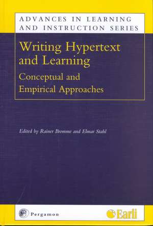 Writing Hypertext and Learning: Conceptual and Empirical Approaches de Rainer Bromme