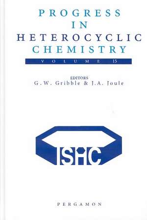 Progress in Heterocyclic Chemistry de Gordon Gribble