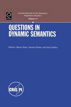 Questions in Dynamic Semantics de Maria Aloni