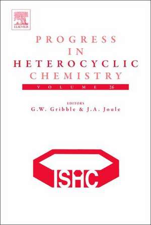 Progress in Heterocyclic Chemistry de Gordon Gribble