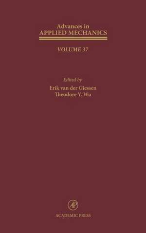 Advances in Applied Mechanics de Erik van der Giessen