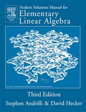 Solutions Manual for Elementary Linear Algebra de Stephen Andrilli