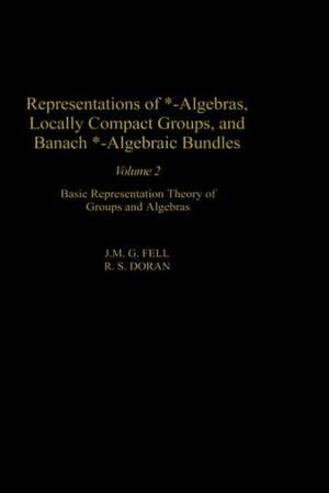 Representations of *-Algebras, Locally Compact Groups, and Banach *-Algebraic Bundles: Banach *-Algebraic Bundles, Induced Representations, and the Generalized Mackey Analysis de J. M.G. Fell