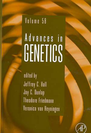 Advances in Genetics de Jeffrey C. Hall