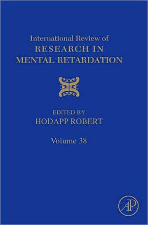 International Review of Research in Mental Retardation de Robert M. Hodapp