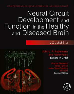 Neural Circuit Development and Function in the Healthy and Diseased Brain: Comprehensive Developmental Neuroscience de John Rubenstein